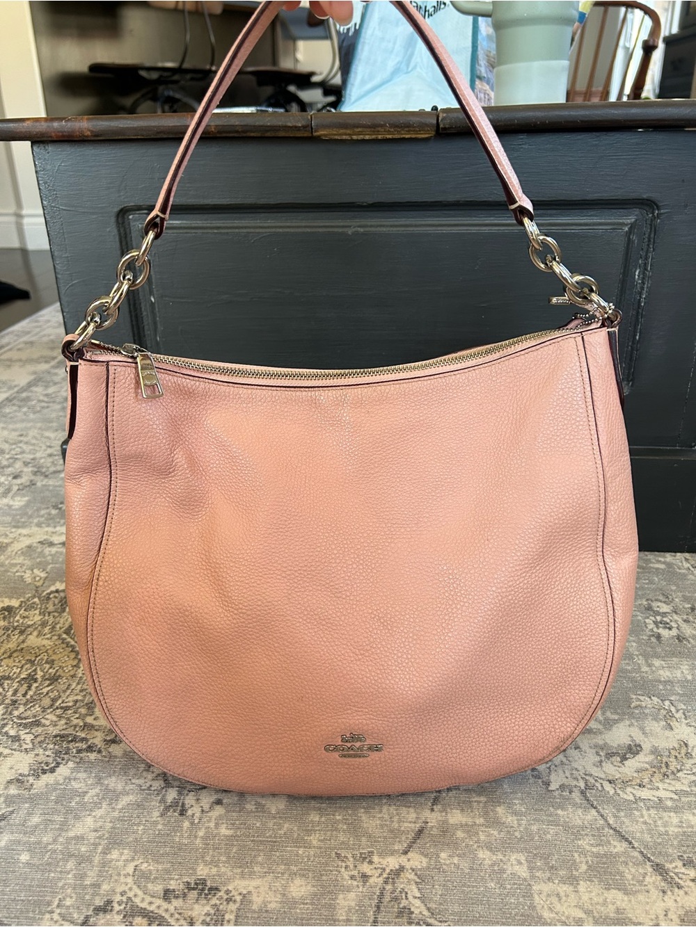 Coach Chelsea 32 Pebbled Leather Hobo Bag